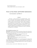 Note on fano ratio and portfolio optimization