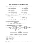 Bài tập điều kiện lý thuyết điều khiển tự động