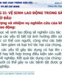 Bài giảng An toàn lao động: Chương II - ThS. Đặng Xuân Trường