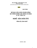 Giáo trình Mô đun: Sửa chữa và Bảo dưỡng hệ thống nhiên liệu động cơ xăng - NXB Hà Nội