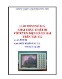 Giáo trình Khai thác thiết bị vô tuyến điện hàng hải trên tàu cá