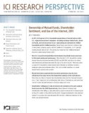 Ownership of Mutual Funds, Shareholder Sentiment, and Use of the Internet, 2011