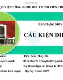 Bài giảng môn Cấu kiện điện tử - ThS. Trần Thúy Hà