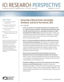 Ownership of Mutual Funds, Shareholder Sentiment, and Use of the Internet, 2012