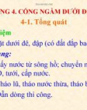 Bài giảng Công trình trên hệ thống thủy lợi: Chương 4 - GS.TS. Nguyễn Chiến