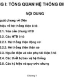 Bài giảng Trang bị điện ô tô - Chương 1: Tổng quan hệ thống điện ô tô