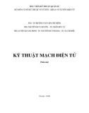 Giáo trình Kỹ thuật mạch điện tử - PGS.TS. Trương Văn Cập