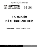 Giáo trình Thí nghiệm mô phỏng mạch điện - Hoàng Nguyên Phước