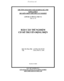 BÁO CÁO THÍ NGHIỆM CƠ SỞ TRUYỀN ĐỘNG ĐIỆN 2