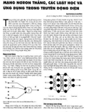Mạng nơron thẳng, các luật học và ứng dụng trong truyền động điện