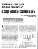 Nghiên cứu ứng dụng simulink của matlab để xác định dòng điện rò ở các lưới điện mỏ hầm lò