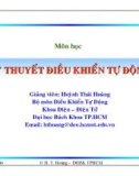 Bài giảng Lý thuyết điều khiển tự động - Chương 1: Phần tử và hệ thống tự động