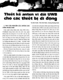 Thiết kế anten vi dải UWB cho các thiết bị di động