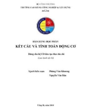 Bài giảng Kết cấu và tính toán động cơ - Phùng Văn Khương, Nguyễn Văn Bản