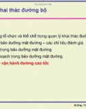 Bài giảng Quản lý khai thác đường bộ - Chương 5: Quản lý vận hành đường cao tốc