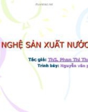 Bài giảng Công nghệ sản xuất nước mắm - ThS. Phan Thị Thanh Quế