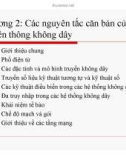 Bài giảng Mạng không dây và di động - Chương 2: Các nguyên tắc căn bản của truyền thông không dây