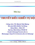 Bài giảng Lý thuyết điều khiển tự động: Chương 7 - TS. Huỳnh Thái Hoàng