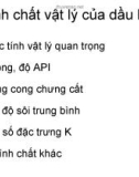 Bài giảng Đặc tính vật liệu sản phẩm dầu máy