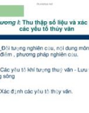 Bài giảng Thủy văn công trình - Nguyễn Đăng Phóng