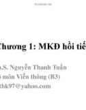 Bài giảng Mạch điện tử nâng cao: Chương 1 - ThS. Nguyễn Thanh Tuấn