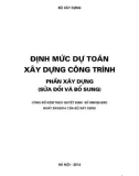 Phần Xây dựng - Định mức dự toán xây dựng công trình