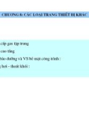 Bài giảng Trang thiết bị kỹ thuật công trình - Chương 8: Các loại trang thiết bị khác