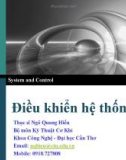 Điều khiển hệ thống 1 - Chapter 1