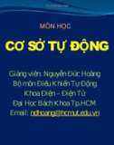 Bài giảng Cơ sở tự động: Chương 4b - Nguyễn Đức Hoàng