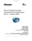 Pierce and Pepin Counties Apartment Recycling Program Survey: Summer 2005