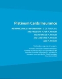 Platinum Cards Insurance