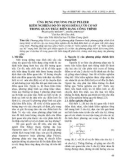 Ứng dụng phương pháp Pelzer kiểm nghiệm độ ổn định điểm lưới cơ sở trong quan trắc biến dạng công trình