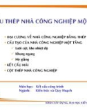 Bài giảng môn học Kết cấu công trình: Kết cấu thép nhà công nghiệp một tầng - ĐH Bách khoa Hà Nội