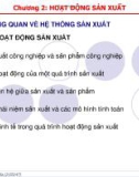 Bài giảng Hệ thống sản xuất (Phần 1) - Chương 2: Hoạt động sản xuất