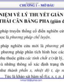 Bài giảng Giản đồ pha: Chương 1 - Nguyễn Văn Hòa