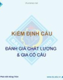 Bài giảng Kiểm định cầu: Đánh giá chất lượng và gia cố cầu