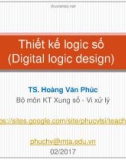 Bài giảng Thiết kế logic số: Lecture 1 - TS. Hoàng Văn Phúc