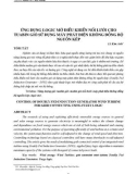 Ứng dụng logic mờ điều khiển nối lưới cho tuabin gió sử dụng máy phát điện không đồng bộ nguồn kép