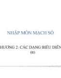 Bài giảng Nhập môn mạch số: Chương 2.2 – ĐH CNTT