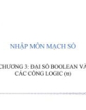 Bài giảng Nhập môn mạch số: Chương 3.2 – ĐH CNTT