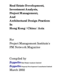 Real Estate Development, Investment Analysis, Project Management, And Architectural Design Practices In Hong Kong / China / Asia