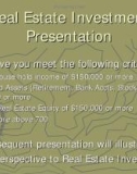 Real Estate Investment Presentation