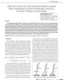 Tổng hợp và đánh giá đặc trưng của sản phẩm Polyaniline tăng cường bằng Acid Decylphosphonic (Pani-Dpa) thu được từ trùng hợp nhũ tương