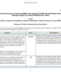 Response of the Government of Yemen and IBRD on the Approval by Mail: Revised Project Concept under the Strategic Program for Climate Resilience for Yemen