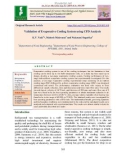 Validation of evaporative cooling system using CFD analysis