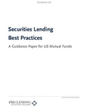 Securities Lending Best Practices: A Guidance Paper for US Mutual Funds