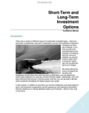 Short-Term and Long-Term Investment Options