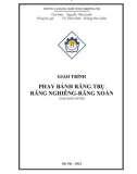 Giáo trình Phay bánh răng trụ răng nghiêng, rãnh xoắn - CĐ Nghề Công Nghiệp Hà Nội