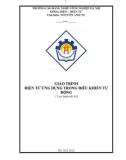 Giáo trình Điện tử ứng dụng trong điều khiển tự động - CĐ Nghề Công Nghiệp Hà Nội