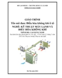 Giáo trình Điều hòa không khí ô tô - Trình độ: Cao đẳng nghề (Tổng cục Dạy nghề)